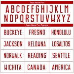 Sublimation White Soccer Custom Uniform Jersey Red