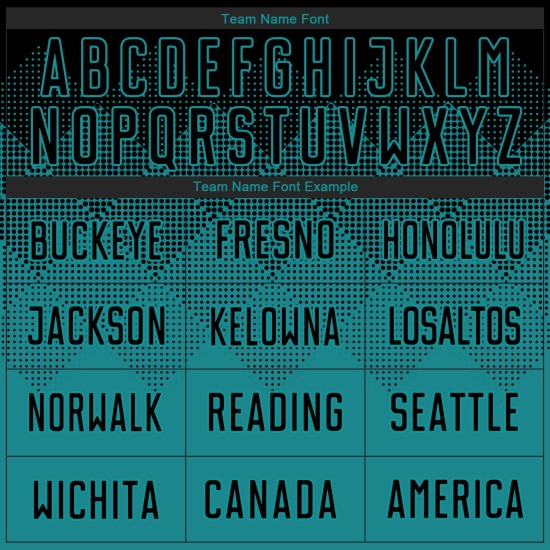 Jersey Soccer Custom Sublimation Uniform Teal Black