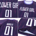 Jersey Sublimation Uniform Purple Custom Soccer White