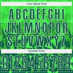 Sublimation Grass Soccer Green-White Uniform Green Custom Jersey