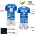 Soccer White Royal Uniform Custom Sublimation Jersey