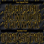 Black-Gold Black Soccer Custom Jersey Sublimation Uniform