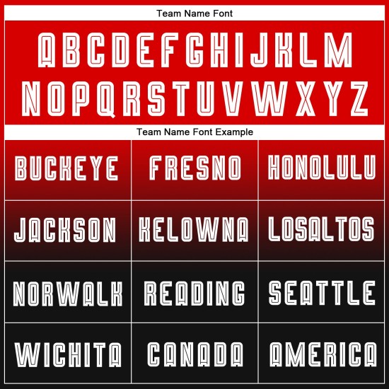 Soccer White-Black Red Fade Custom Sublimation Sleeve Fashion Uniform Long Jersey